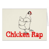 Chicken Rap Funny Music Dansende Animal Art Drawin (Voorkant Horizontaal)