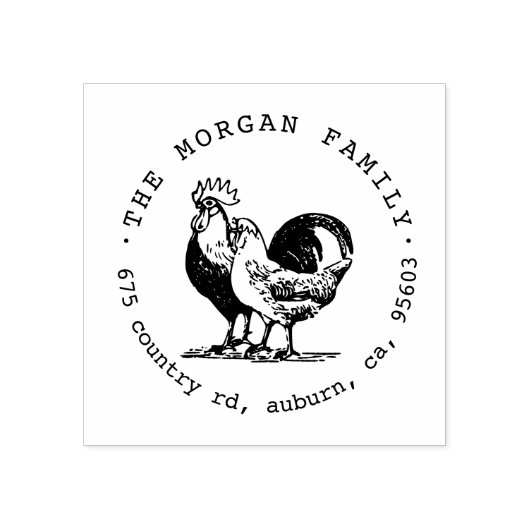  Chicken ⎥Retouradresstempel Rubberstempel (Afrduk)