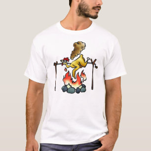Chicken Roasting on Spit T-shirt