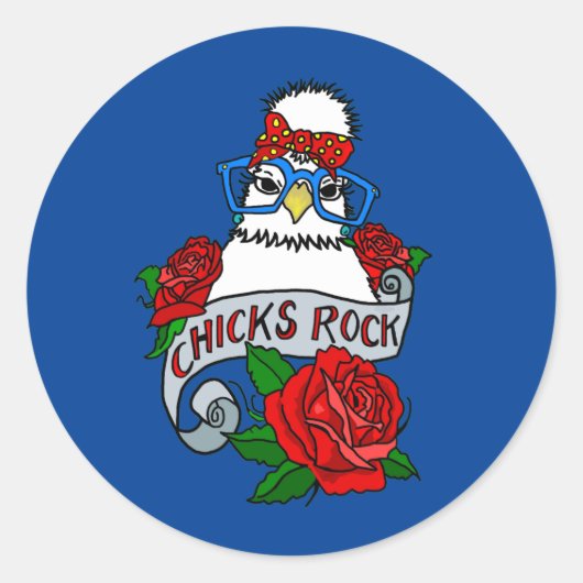 Chicken Rock Silkie Chicken Sticker (Voorkant)