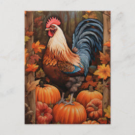 Chicken Rooster Art Briefkaart