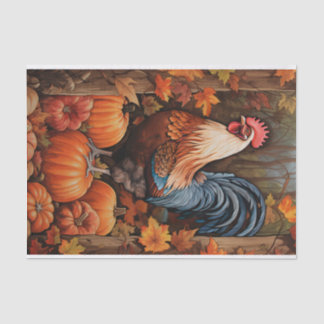 Chicken Rooster Art  Decoupage Ephemera Tissuepapier