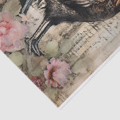 Chicken Rooster Art Decoupage Ephemera Tissuepapier (Detail)