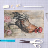 Chicken Rooster Art Decoupage Ephemera Tissuepapier (Craft)