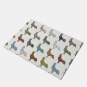 Chicken Rooster Colorful Pattern Boerderij Deurmat (Schuin)