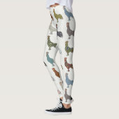 Chicken Rooster Colorful Pattern Boerderij Leggings (Links)
