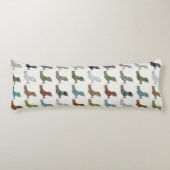 Chicken Rooster Colorful Pattern Boerderij Lichaamskussen (Voorkant)