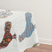 Chicken Rooster Colorful Pattern Boerderij Tafelkleed (Voorbeeld)