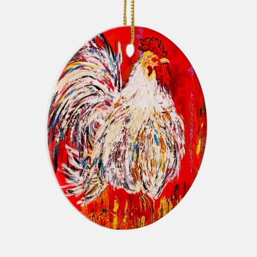 Chicken Rooster Ornament (Rechts)