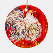 Chicken Rooster Ornament (Voorkant)