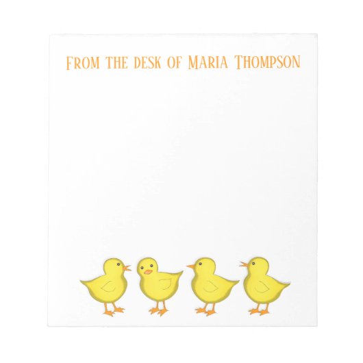 Chicken Scratch Chics Spring Whimsical Fun Notitieblok (Voorkant)