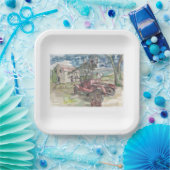 Chicken Scratch Papieren Bordje (Feest)