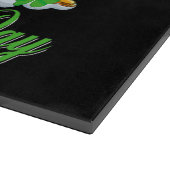 Chicken Shamrock St Patricks Day Chicken Irish Gif Snijplank (Hoek)