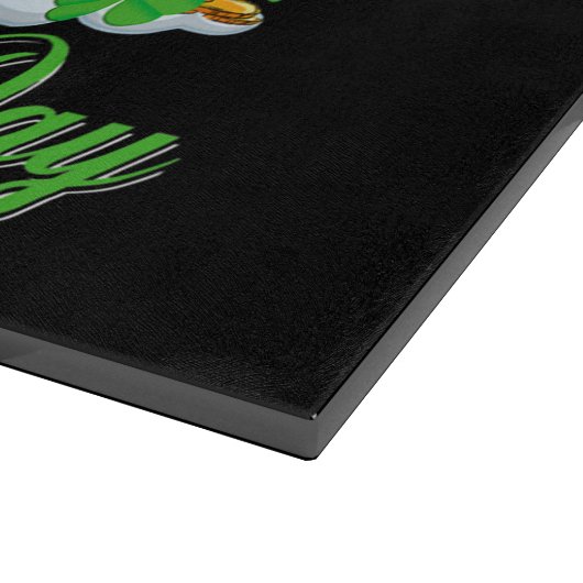 Chicken Shamrock St Patricks Day Chicken Irish Gif Snijplank (Hoek)