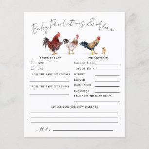 Chicken Shower Baby Voorspellingen & Advies Kaart