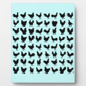 Chicken Silhouettes Fotoplaat (Voorkant)