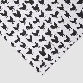 Chicken Silhouettes Tissuepapier (Detail)