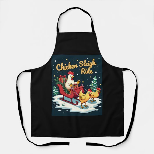 Chicken Sleigh Ride Schort (Voorkant)