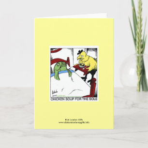 Chicken Soup 4 The Single Cartoon Wenskaart Kaart