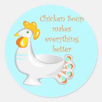 Chicken Soup Ronde Sticker