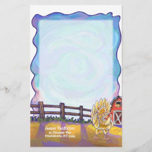 Chicken Stationery Briefpapier (Voorkant)