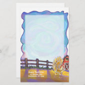 Chicken Stationery Briefpapier (Voorkant / Achterkant)