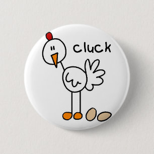 Chicken Stick Figuur Button