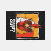 Chicken Sungles Animal Farm Funny For Farmer Men W Fleece Deken (Voorkant (Horizontaal))