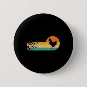 Chicken Tender Funny Crispy Nuggets Foodie Ronde Button 5,7 Cm