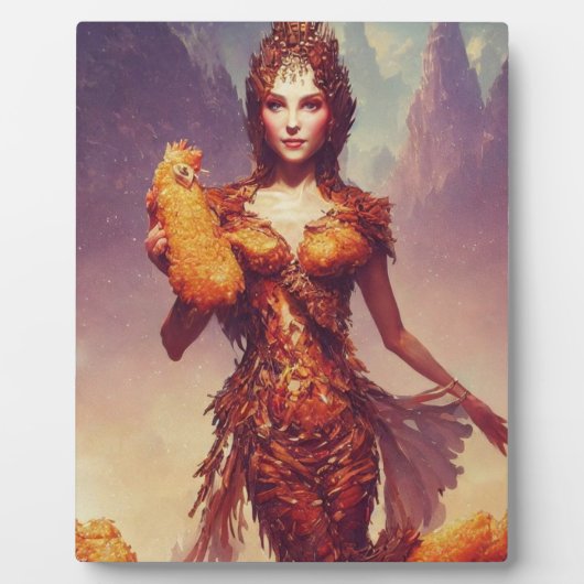 Chicken Tendies Goddess Plaque (Devant)