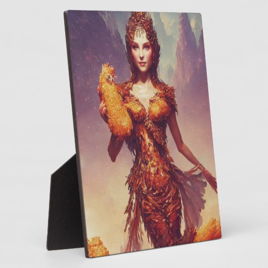 Chicken Tendies Goddess Plaque (Côté)