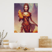 Chicken Tendies Goddess Poster (Keuken)