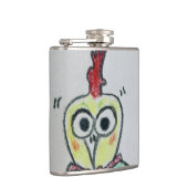 Chicken Vinyl Wrapped Flask Heupfles (Rechts)