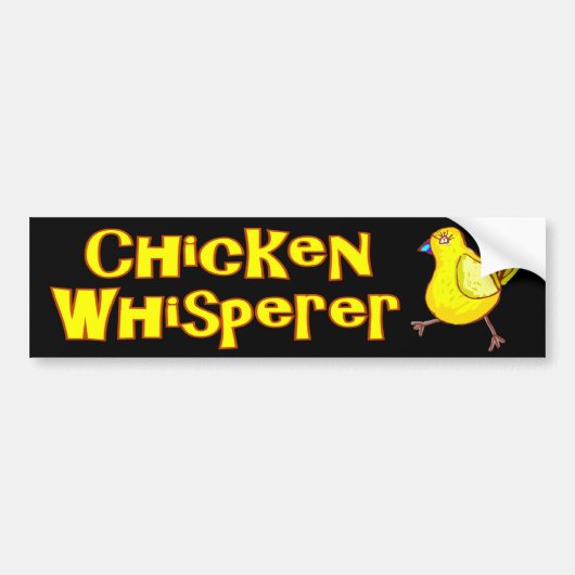 Chicken Whisperer Bumpersticker (Voorkant)