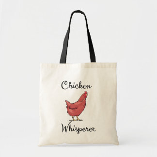 Chicken Whisperer Hen Waterverf Funny Humoureuze Tote Bag