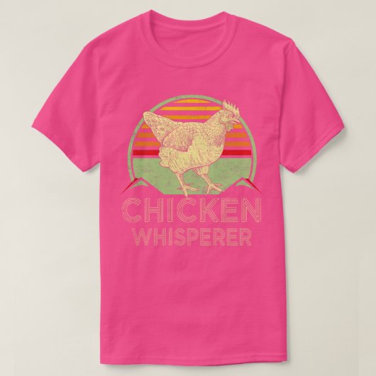 Chicken Whisperer Retro  Distress Style F T-shirt (Design voorkant)