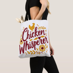Chicken Whisperer Rustic Farmhouse Cottagecore Draagtas