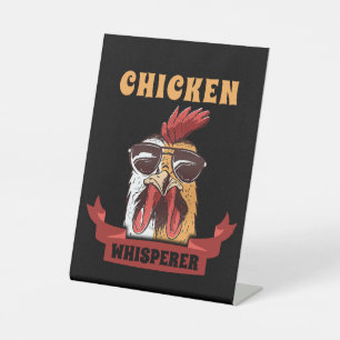 Chicken Whisperer T shirt Funny Chicken Lover Boer Reclamebord Met Voetstuk