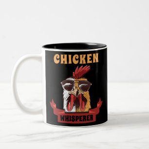 Chicken Whisperer T shirt Funny Chicken Lover Boer Tweekleurige Koffiemok