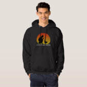 Chicken Whisperer with Retro Sunset  Backyard Chic Hoodie (Voorkant volledig)