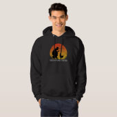 Chicken Whisperer with Retro Sunset Backyard Chick Hoodie (Voorkant volledig)