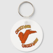 Chicken Wing Button Sleutelhanger (Achterkant)
