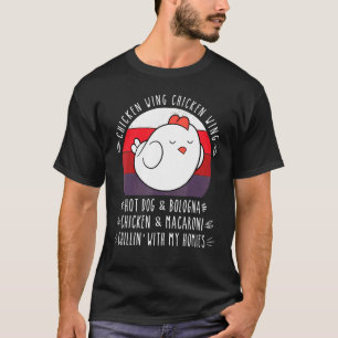 Chicken Wing Chicken Wing Hot Dog Bologna Viraal Z T-shirt