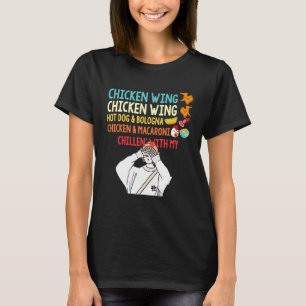 Chicken Wing Chicken Wing Hotdog Bologna Chicken M T-shirt