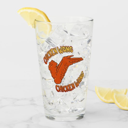 Chicken Wing Glass Cup Glas (Voorkant ijs)
