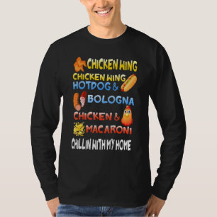 Chicken Wing Hotdog en Bologna Kinderen T-shirt