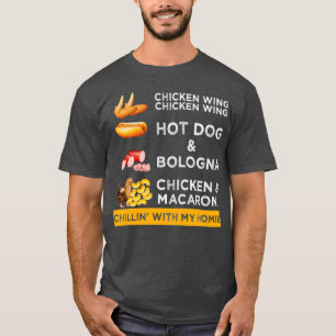 Chicken Wing Hotdog en Bologna T-shirt
