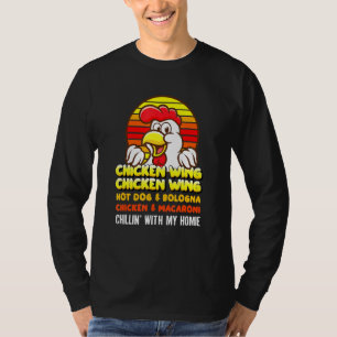 Chicken Wing Hotdog en Bologna voor K T-shirt