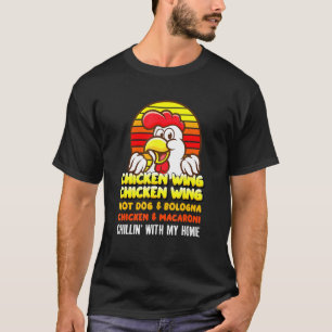 Chicken Wing Hotdog en Bologna voor K T-shirt