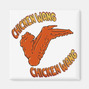 Chicken Wing Square Magnet Magneet